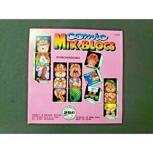 Vintage Comic Mix Blocs Old Gumball Vending Machine Toy Sign New Old Sign